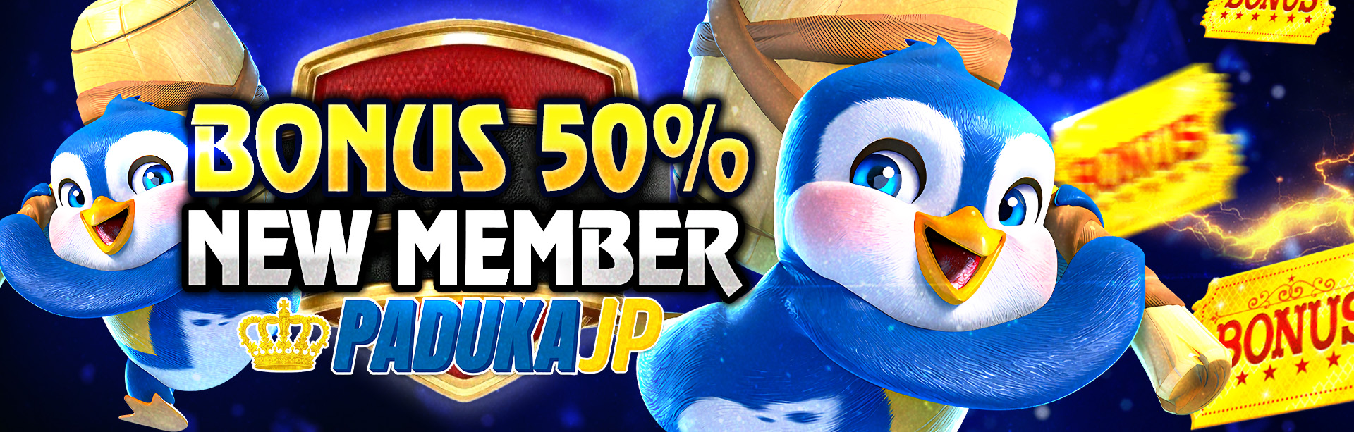 BONUS NEW MEMBER SLOT 50%