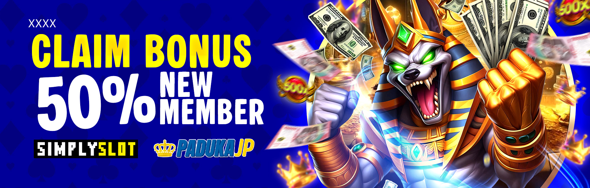 BONUS NEW MEMBER SLOT 50%