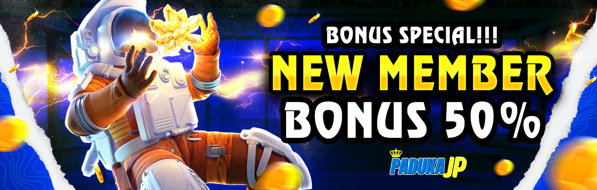 BONUS NEW MEMBER SLOT 50%