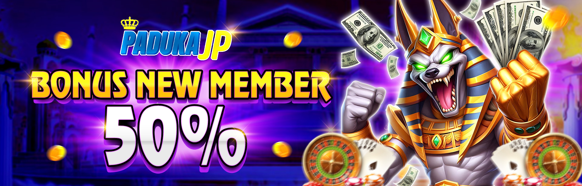 BONUS NEW MEMBER SLOT 50%