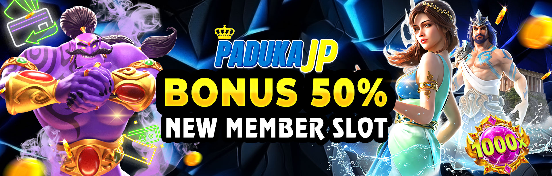 BONUS NEW MEMBER SLOT 50%