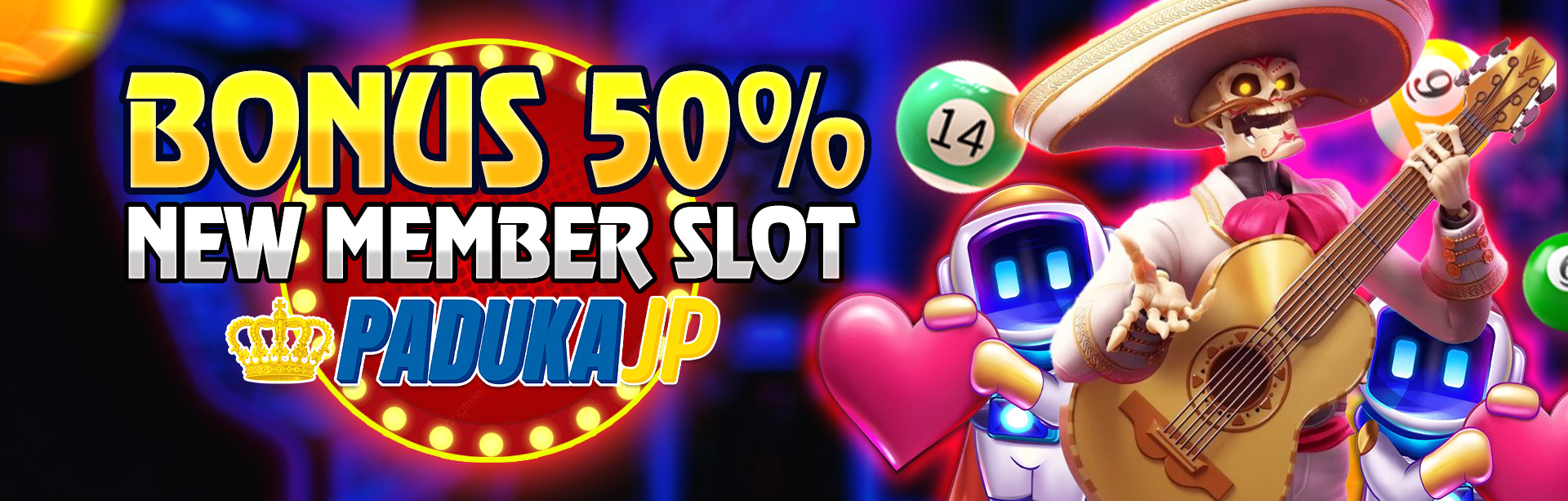 BONUS NEW MEMBER SLOT 50%